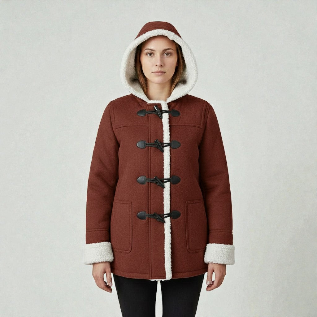 Winter Coat with Warm Lining and Hood
