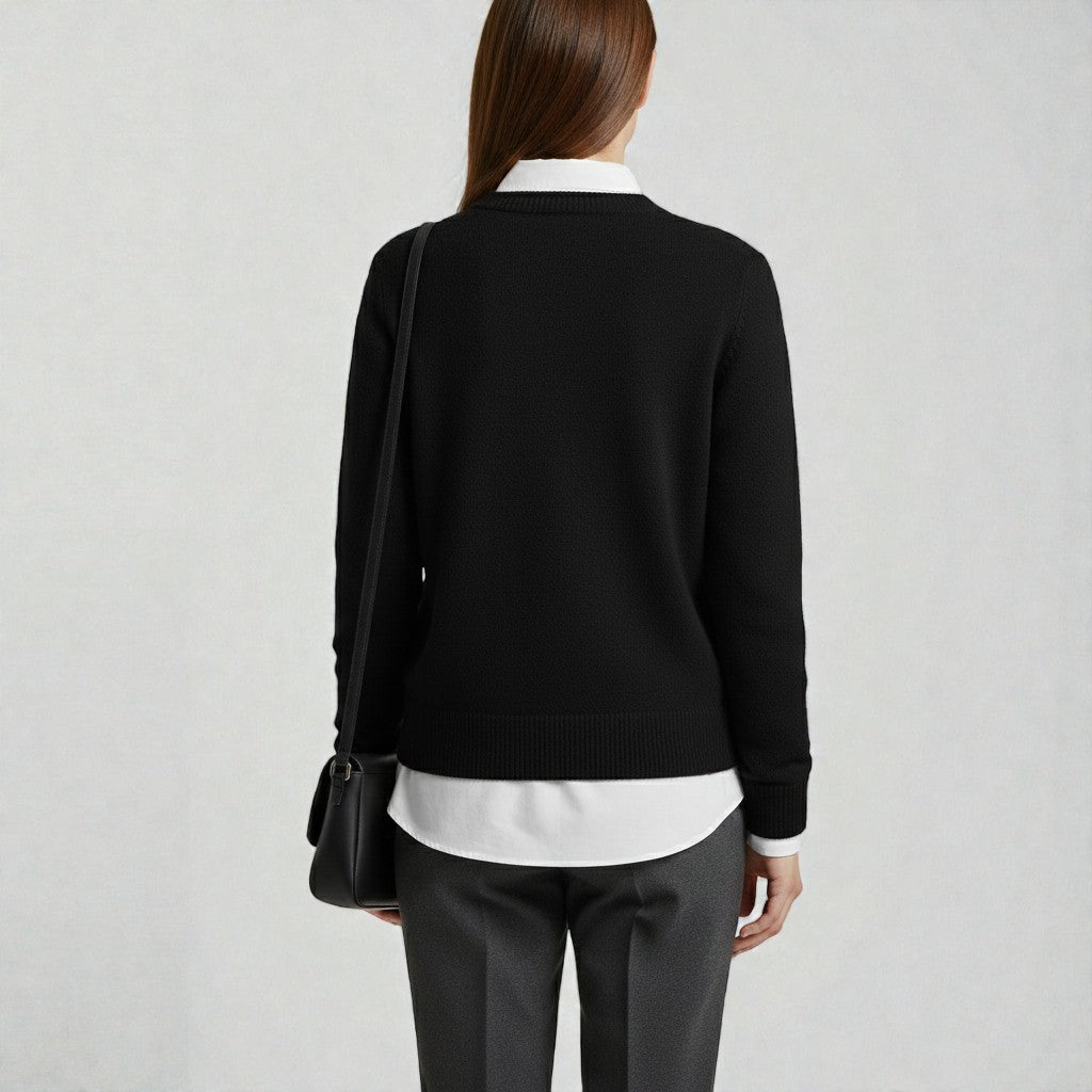 Sweater with a Modern Cut for Stylish Outfits