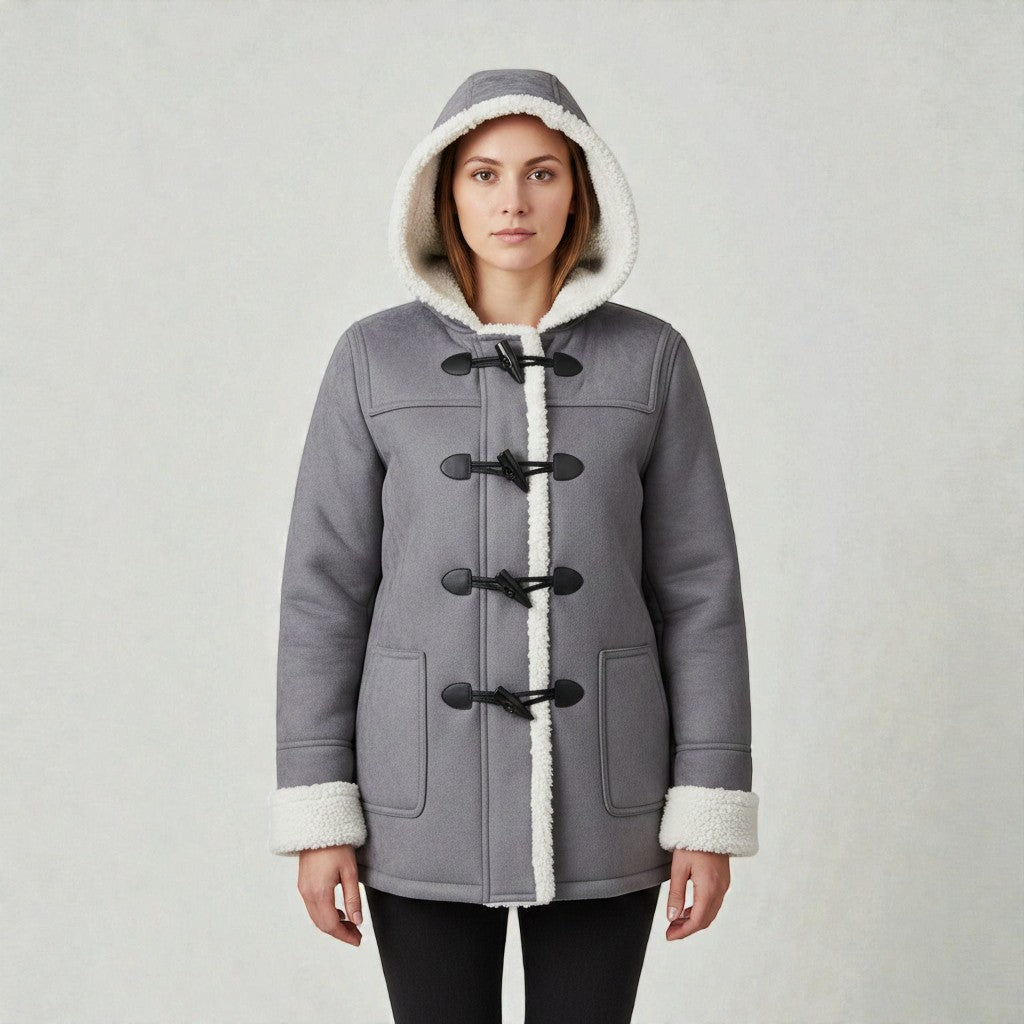 Winter Coat with Warm Lining and Hood