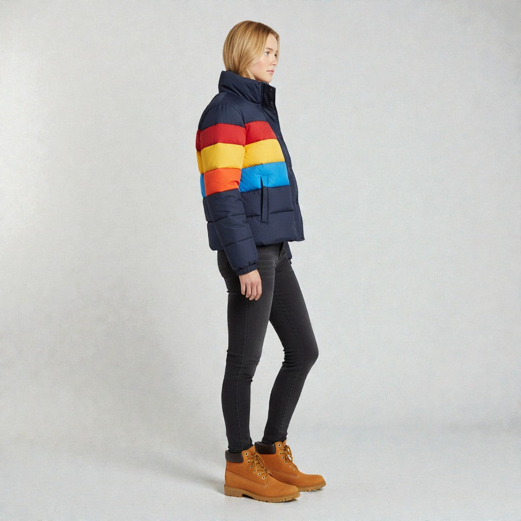Winter Jacket with Sporty Retro Look