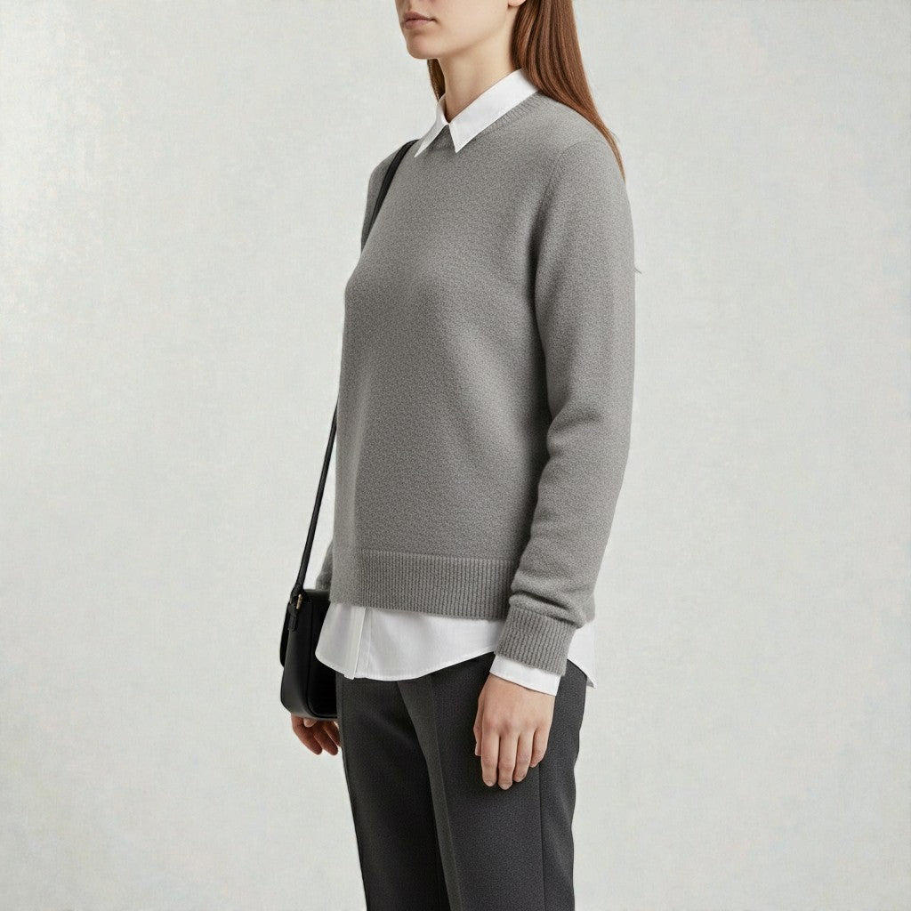 Sweater with a Modern Cut for Stylish Outfits