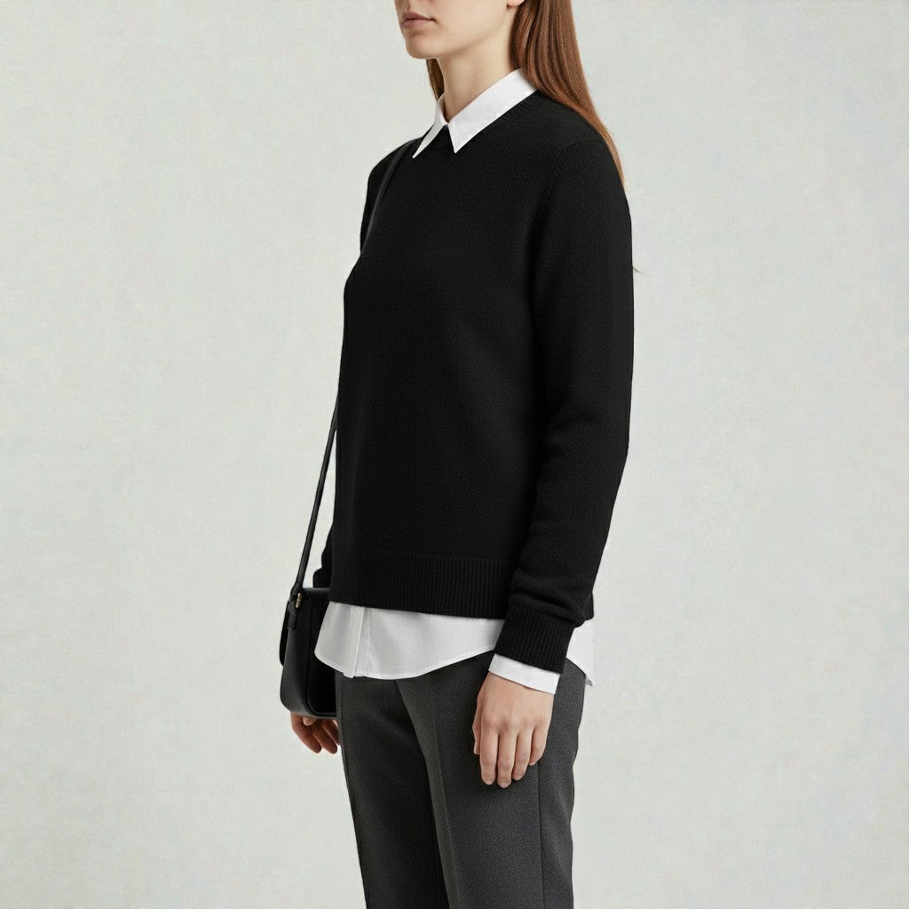 Sweater with a Modern Cut for Stylish Outfits