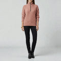 Sweater with Zipper and Textured Pattern