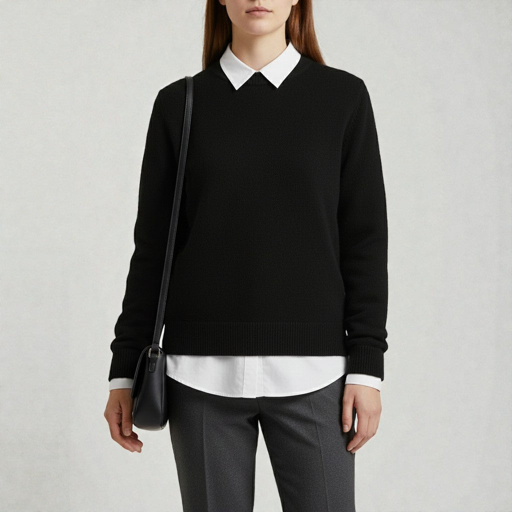 Sweater with a Modern Cut for Stylish Outfits