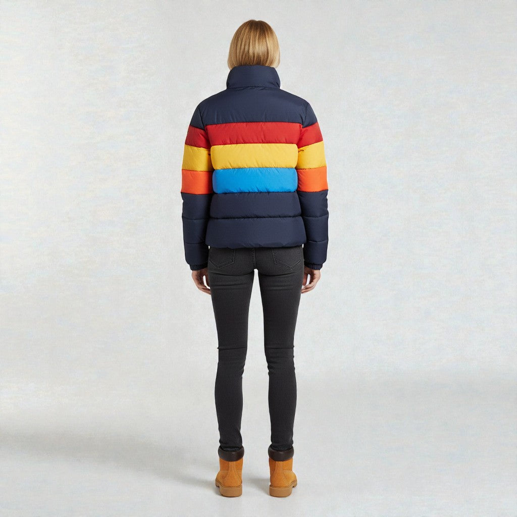 Winter Jacket with Sporty Retro Look