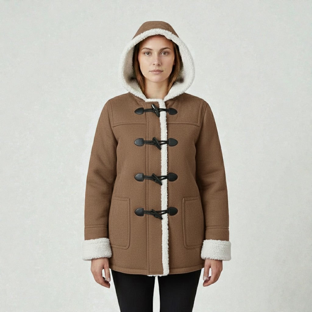 Winter Coat with Warm Lining and Hood