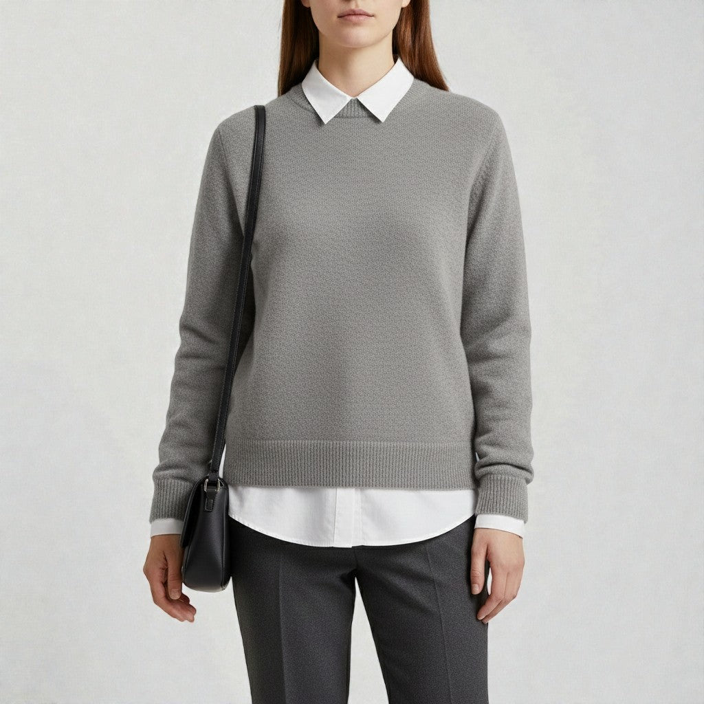 Sweater with a Modern Cut for Stylish Outfits