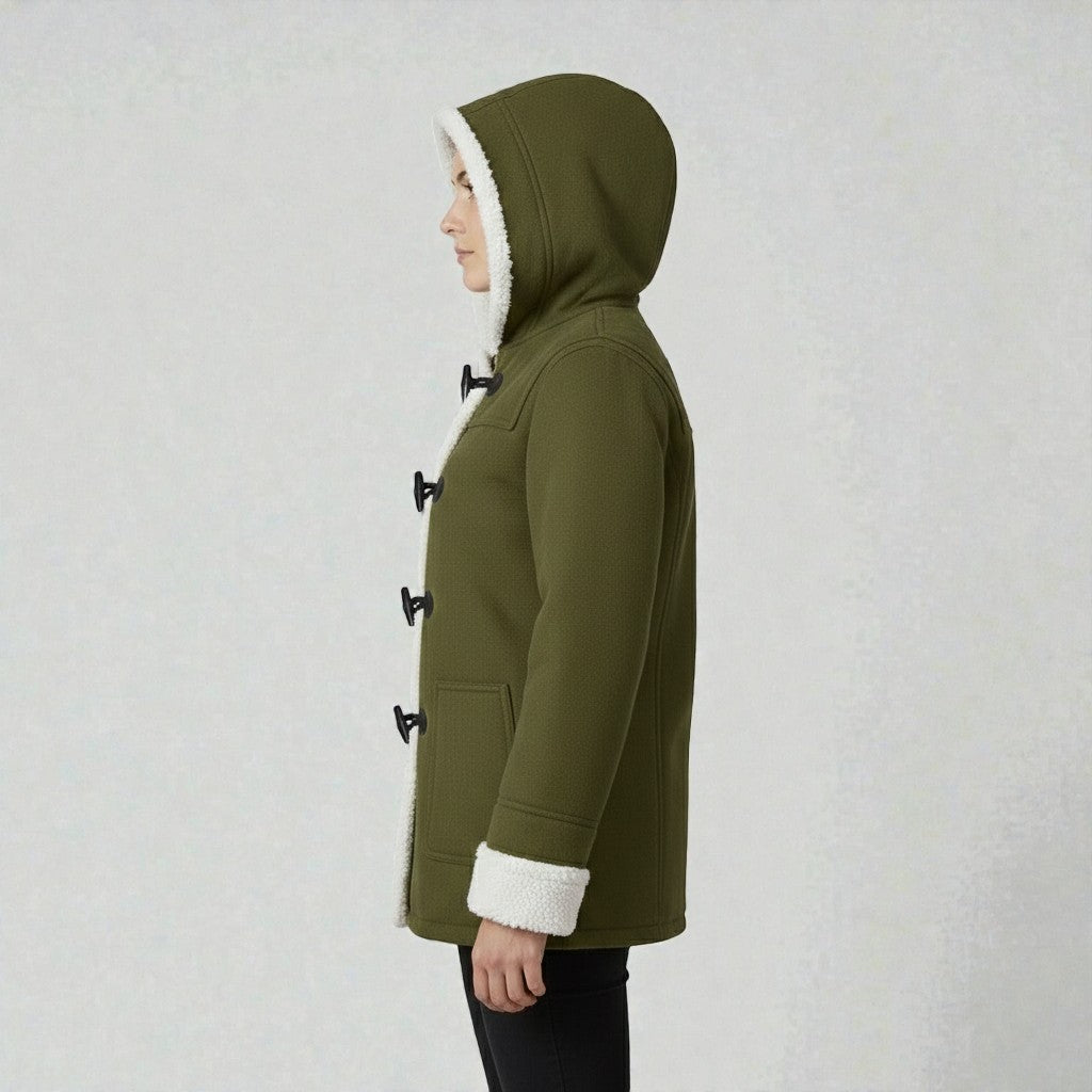 Winter Coat with Warm Lining and Hood