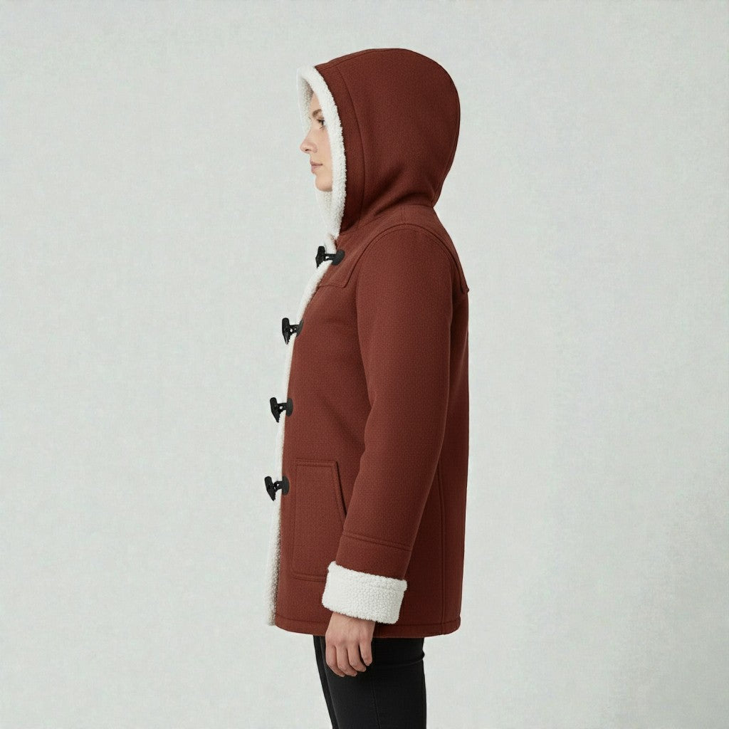 Winter Coat with Warm Lining and Hood